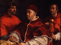 Il ritratto di Leone X di Raffaello in restauro