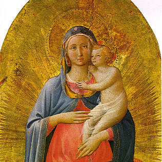 800px Angelico, madonna col bambino, uffizi, 1450s